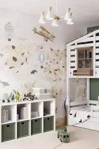 Cozy children's room wallpaper
