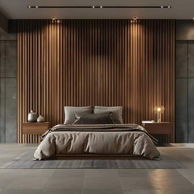 Wall Panel in Bedroom